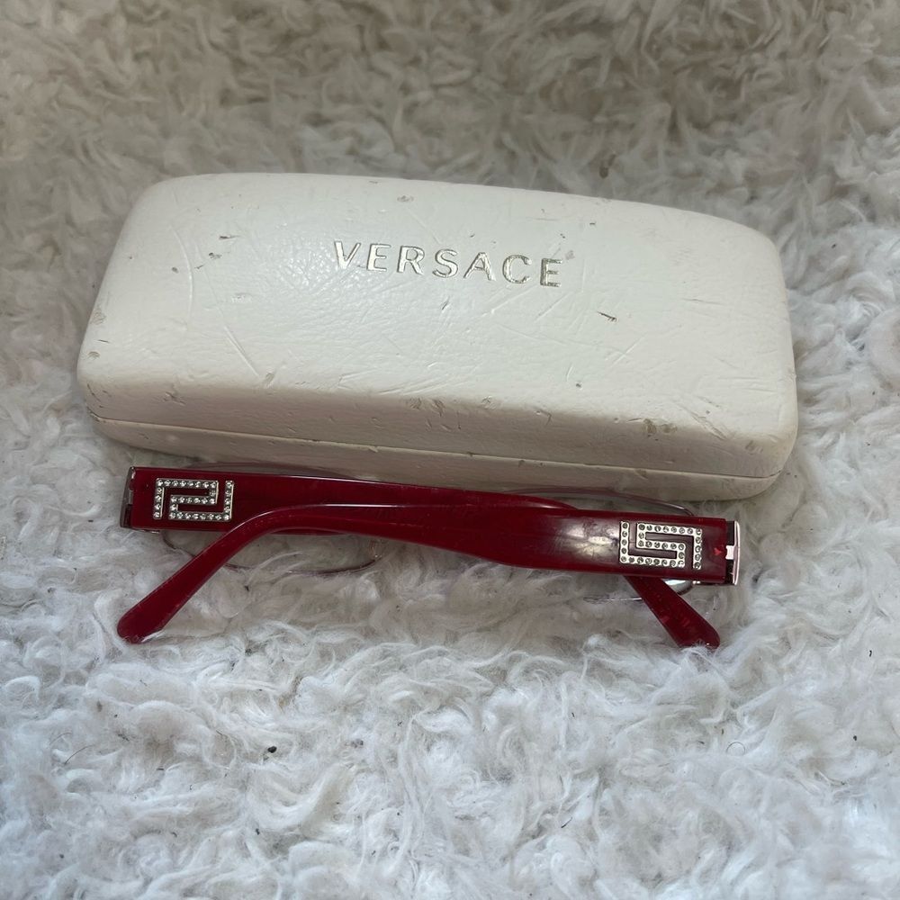Versace Glasses Mod.1122-B 1056 Red 51mm Frames Eyeglasses RX.with case